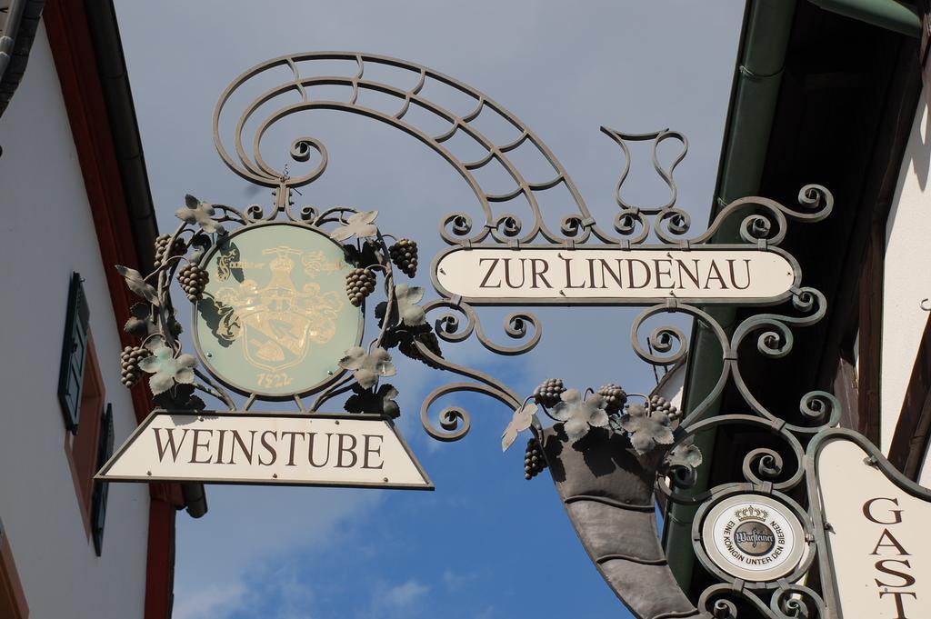 Zur Lindenau Hotel Rüdesheim am Rhein Exterior foto